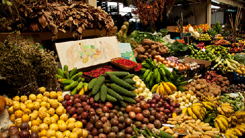 Marché Fruits Funchal Madere