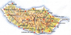 Carte Madère Portugal