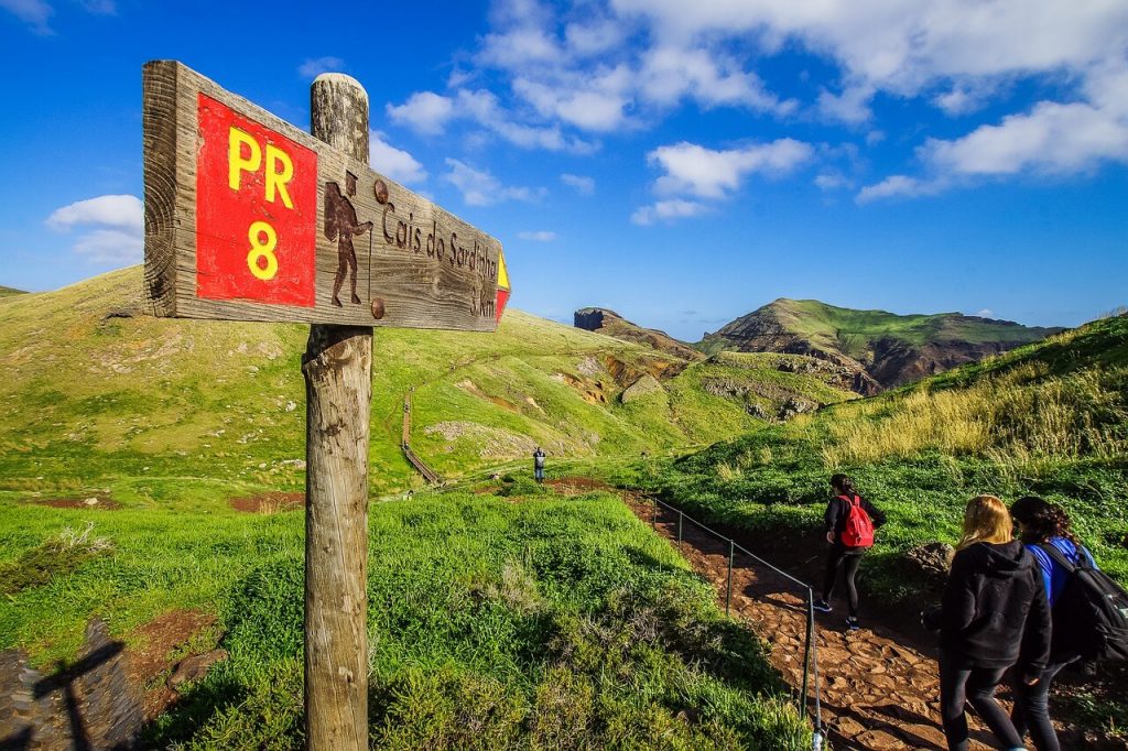 Chemin de randonnée à Madère